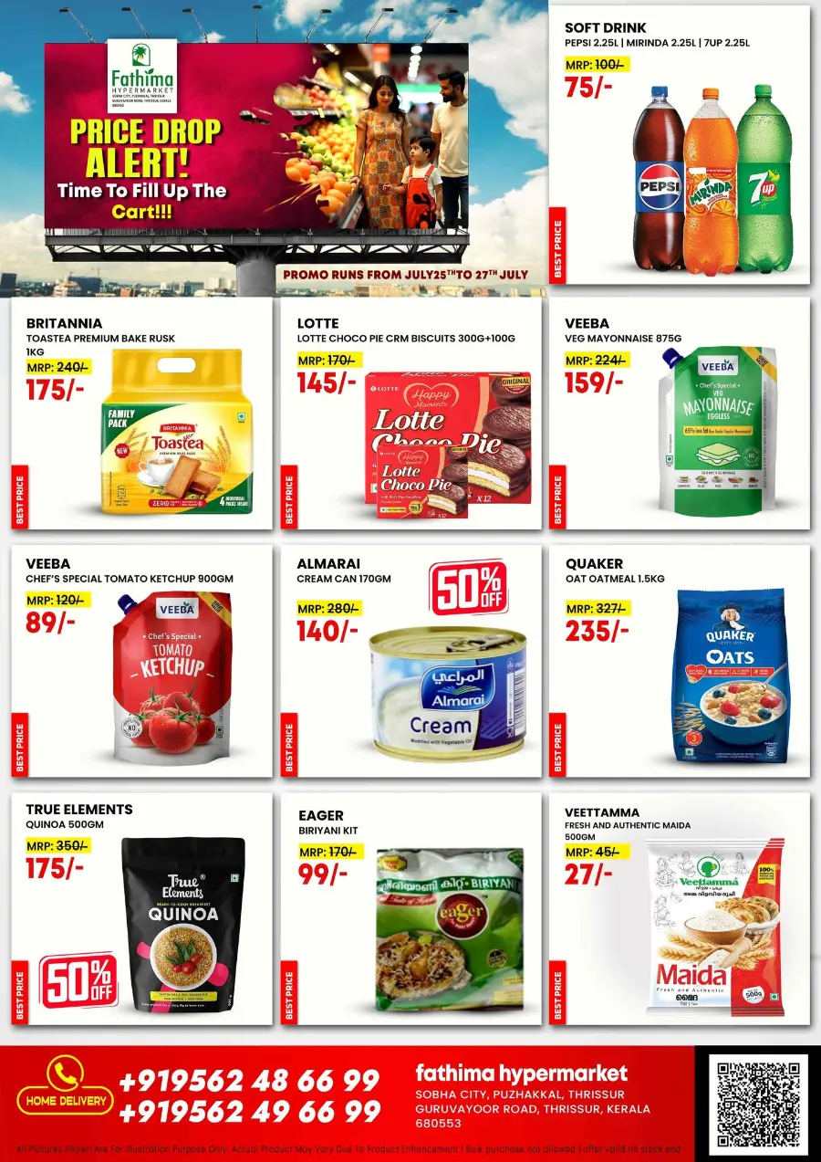 Price drop alert In Fathima Hypermarket undefined