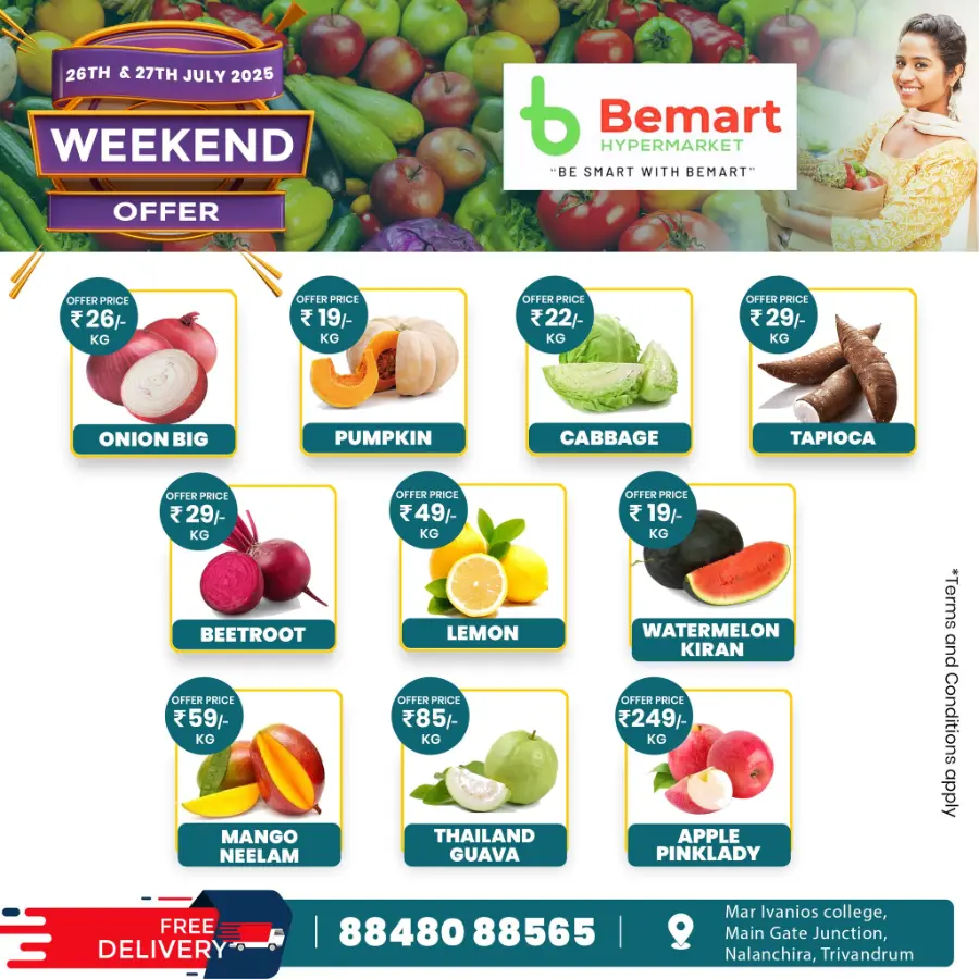 Weekend offer In Bemart Hypermarket Trivandrum