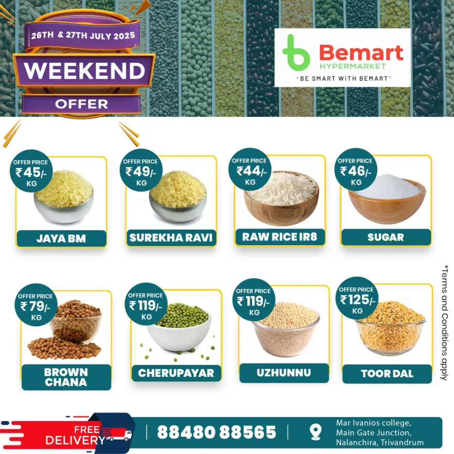 Weekend offer In Bemart Hypermarket Trivandrum