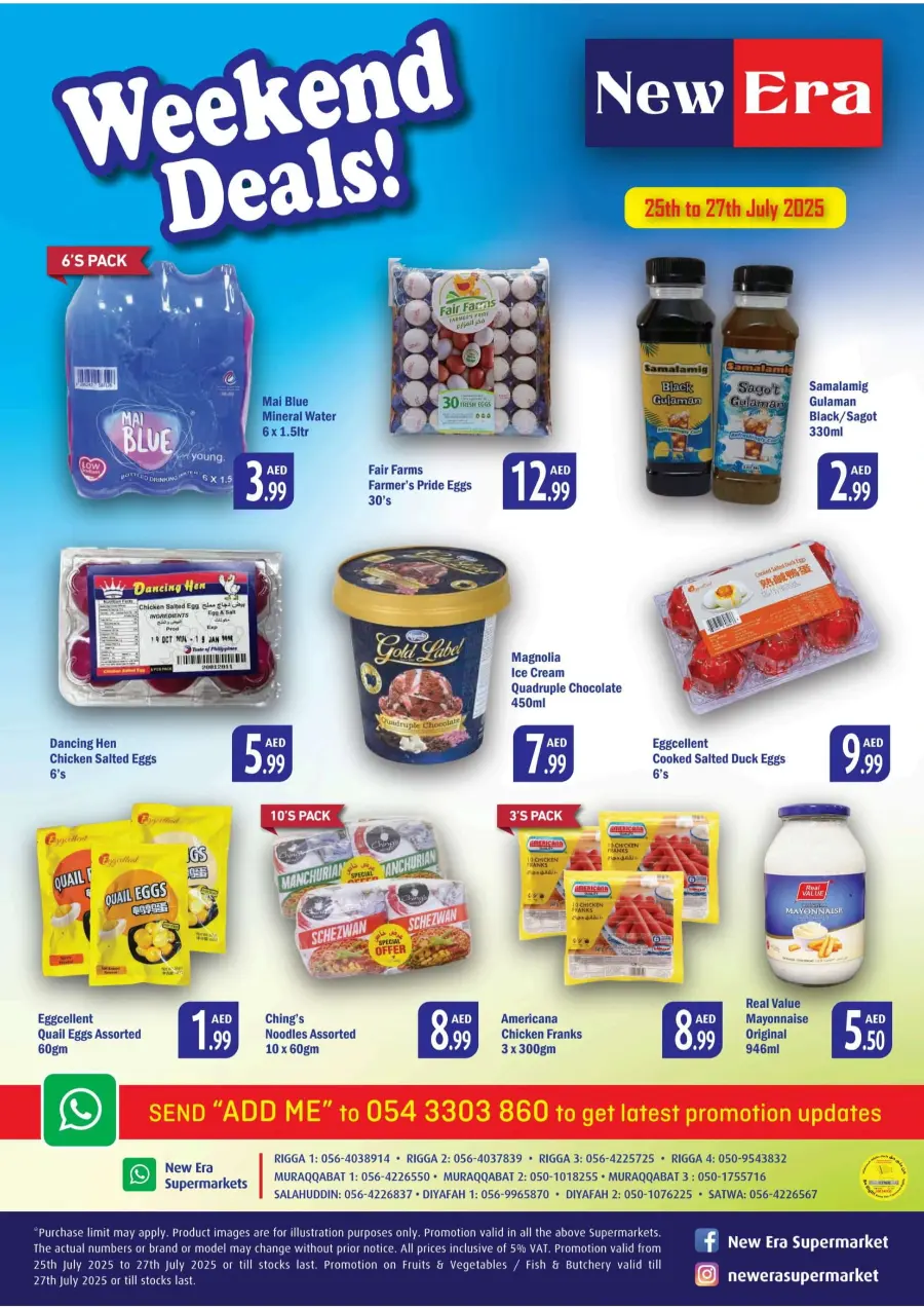 Weekend Deals In New Era Supermarket Dubai