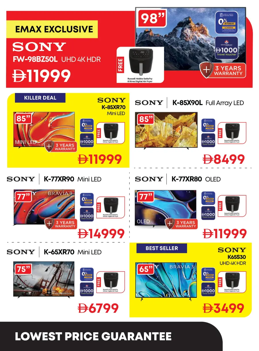 Biggest TV Sale – Save 25% to 50% Now! In Emax Dubai