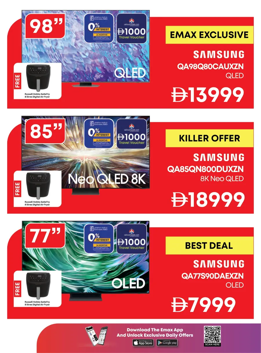 Biggest TV Sale – Save 25% to 50% Now! In Emax Dubai