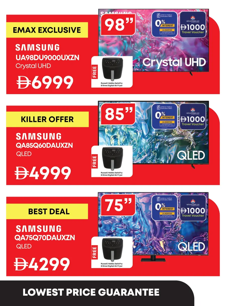 Biggest TV Sale – Save 25% to 50% Now! In Emax Dubai