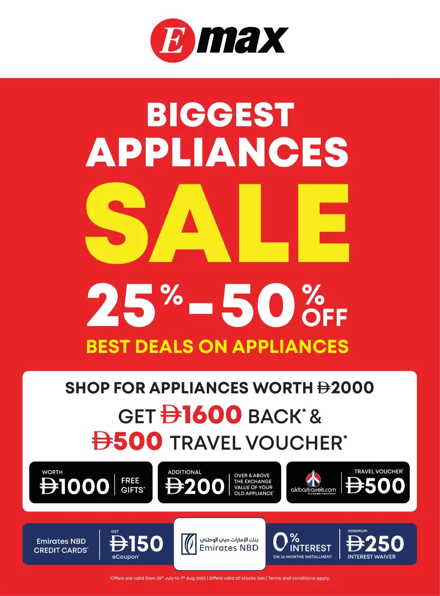 Biggest TV Sale – Save 25% to 50% Now! In Emax Dubai