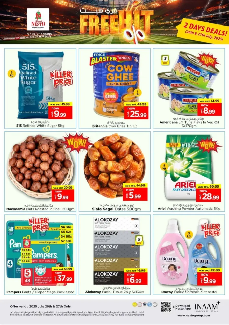 Free hit offer In Nesto Hypermarket Fujairah
