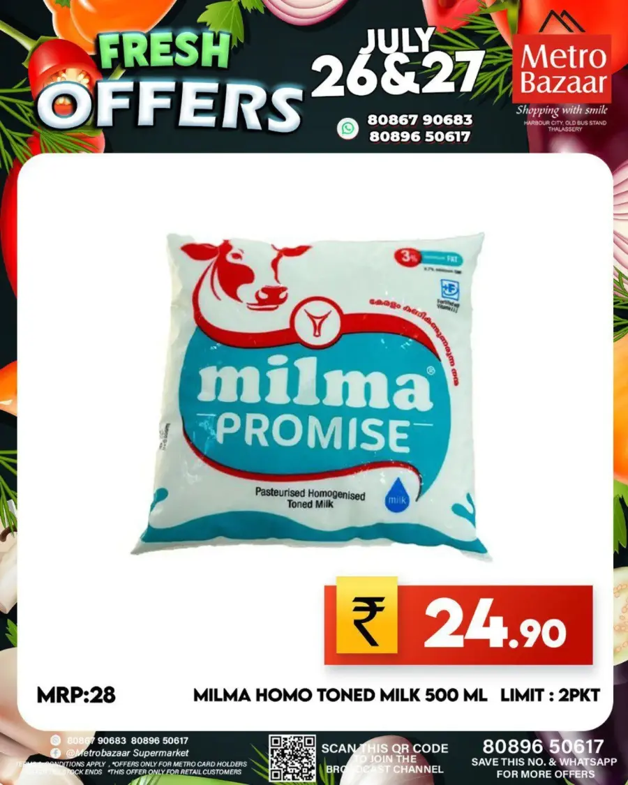 Fresh Offers In Metro Bazaar Kannur