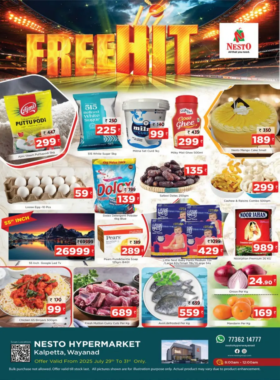 Free hit In Nesto Hypermarket Wayanad