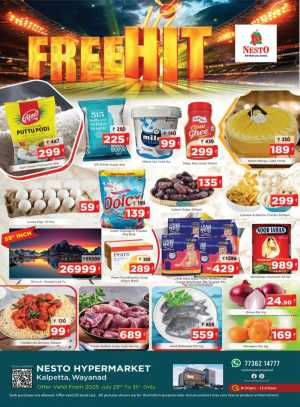 Free hit In Nesto Hypermarket Wayanad