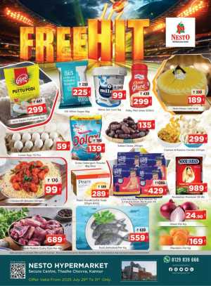 Free hit In Nesto Hypermarket Kannur