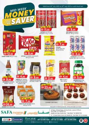 Mid Week Money Saver In SAFA Express Supermarket Abu Dhabi