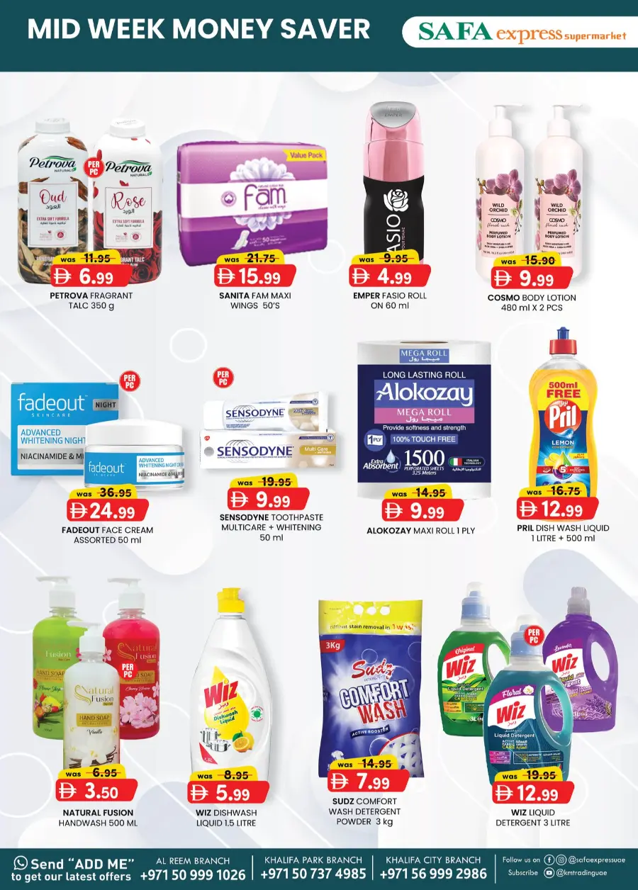 Mid Week Money Saver In SAFA Express Supermarket Abu Dhabi