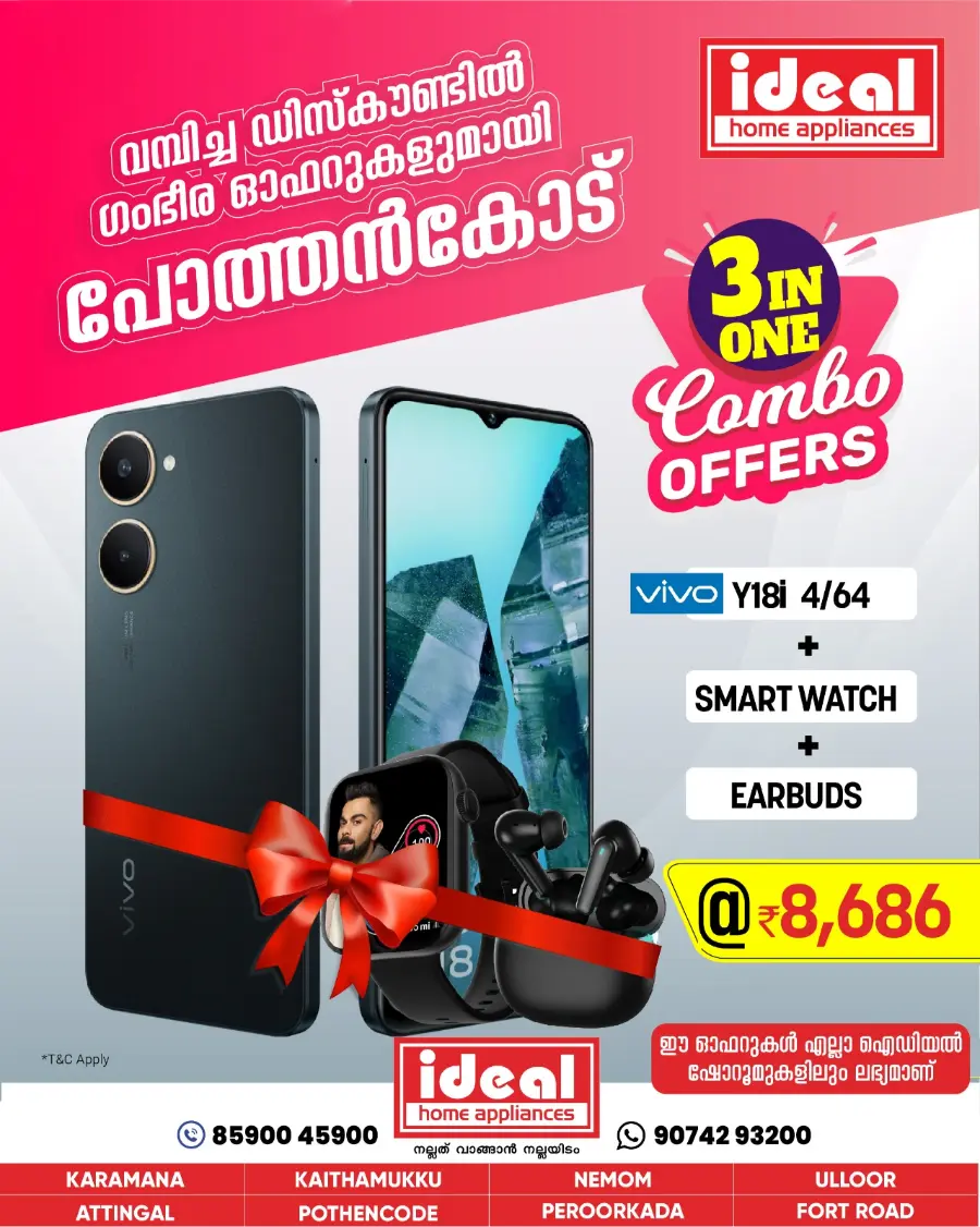Combo Offers In Ideal Home Appliances Trivandrum