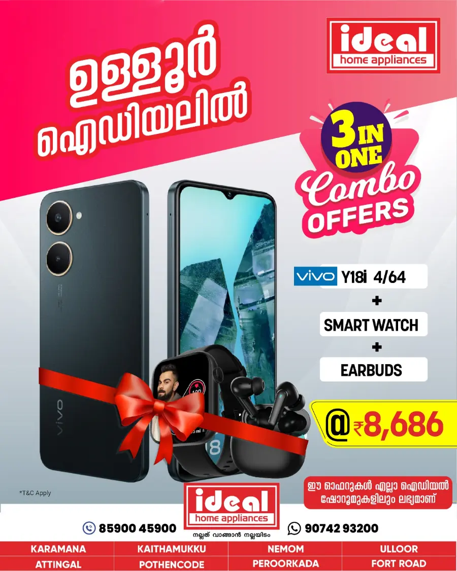 Combo Offers In Ideal Home Appliances Trivandrum