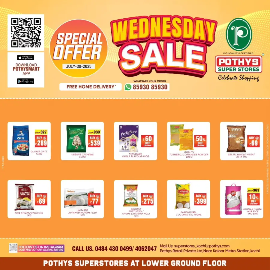 Wednesday Deals In Pothys Superstores Ernakulam
