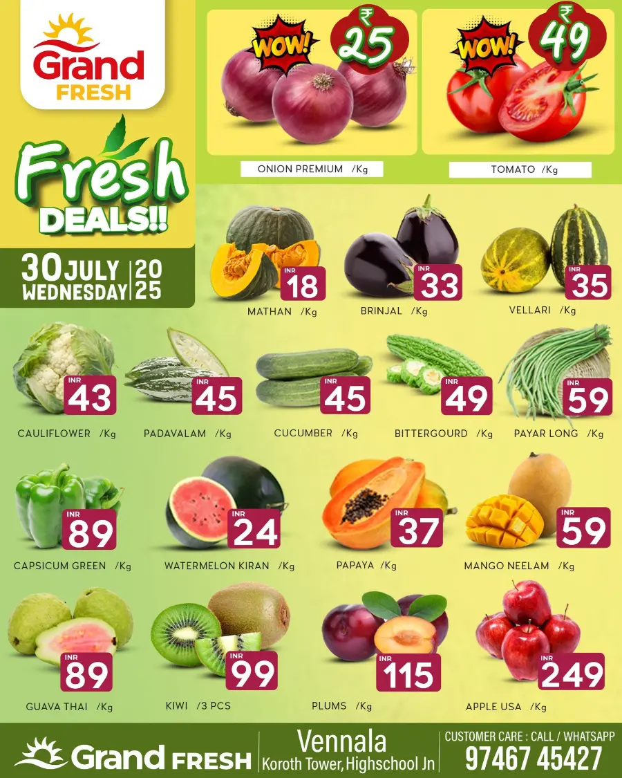 Fresh Deal In Grand Hypermarket Ernakulam