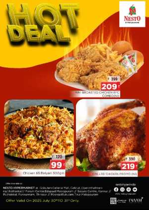 Hot Deal In Nesto Hypermarket Calicut,Malappuram,Kannur,Thrissur