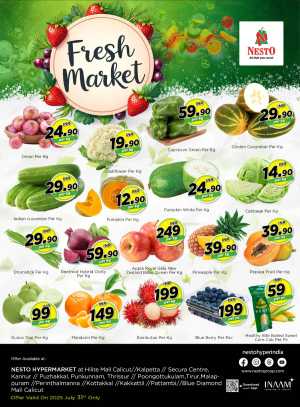 Fresh Market In Nesto Hypermarket Calicut,Malappuram,Kannur,Thrissur,Palakkad