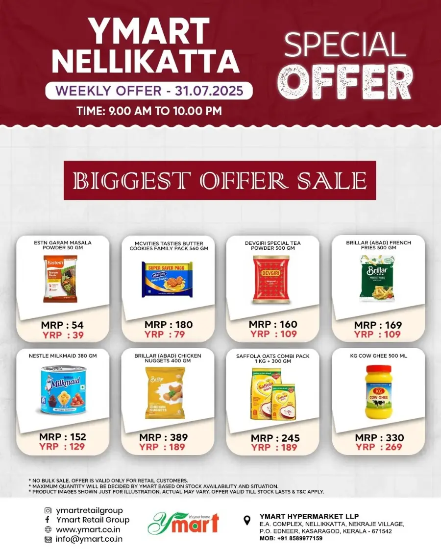 Weekly Offers In Y Mart Hypermarket undefined