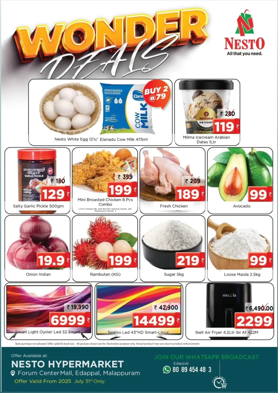 Wonder deals In Nesto Hypermarket Malappuram