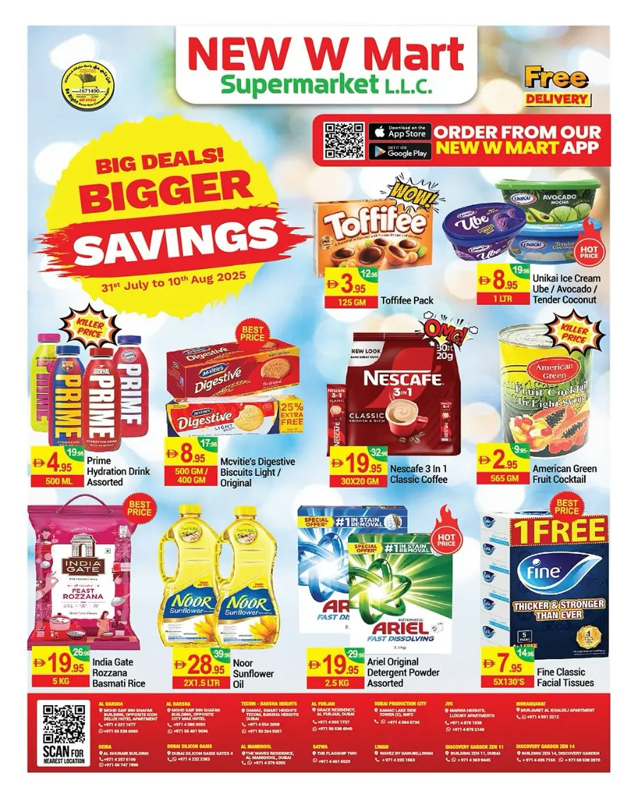 Big deals bigger saving In New W Mart Dubai