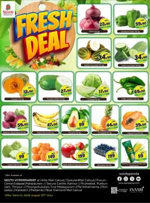 Fresh Deals In Nesto Hypermarket Calicut,Malappuram,Kannur,Thrissur,Palakkad