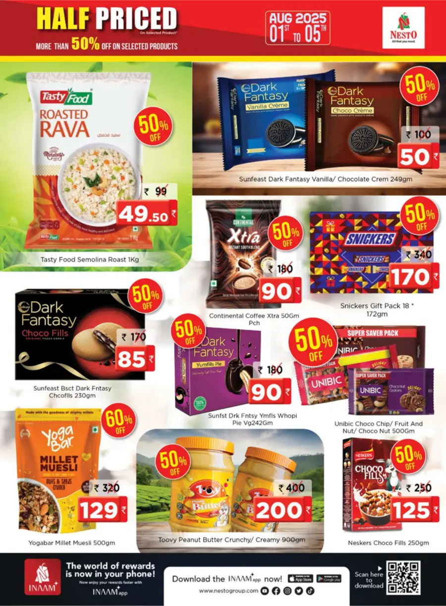 Half Priced Sale – Save Over 50% Now! In Nesto Hypermarket Calicut