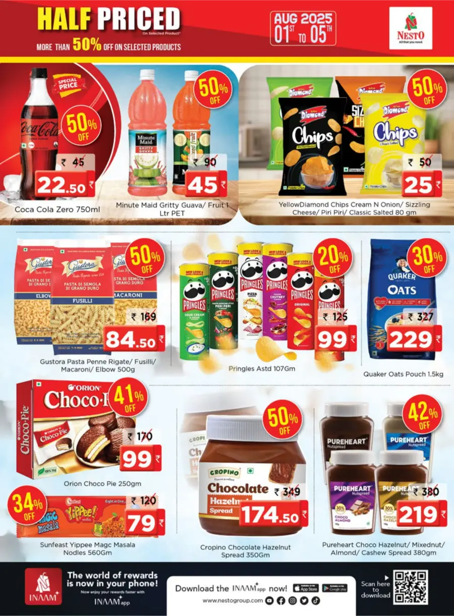 Half Priced Sale – Save Over 50% Now! In Nesto Hypermarket Calicut
