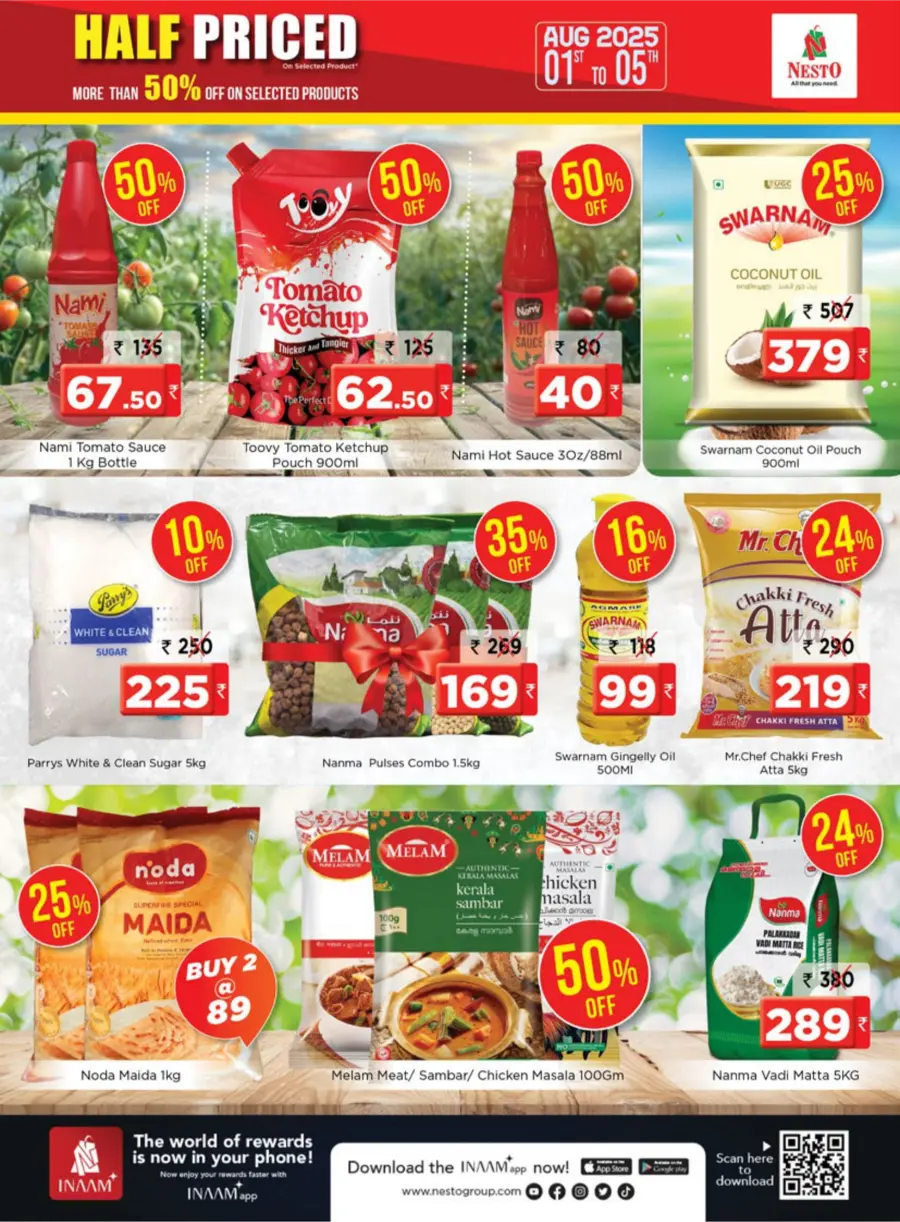 Half Priced Sale – Save Over 50% Now! In Nesto Hypermarket Calicut