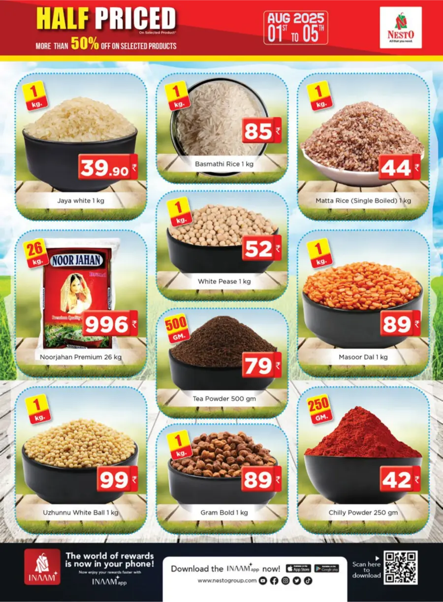 Half Priced Sale – Save Over 50% Now! In Nesto Hypermarket Calicut
