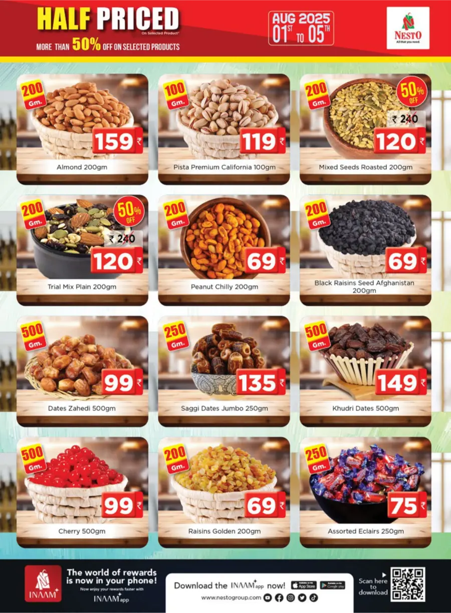Half Priced Sale – Save Over 50% Now! In Nesto Hypermarket Calicut