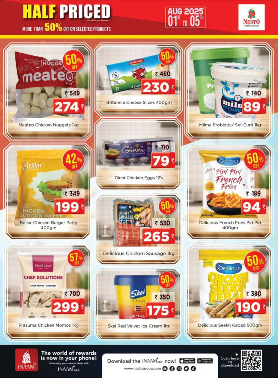 Half Priced Sale – Save Over 50% Now! In Nesto Hypermarket Calicut