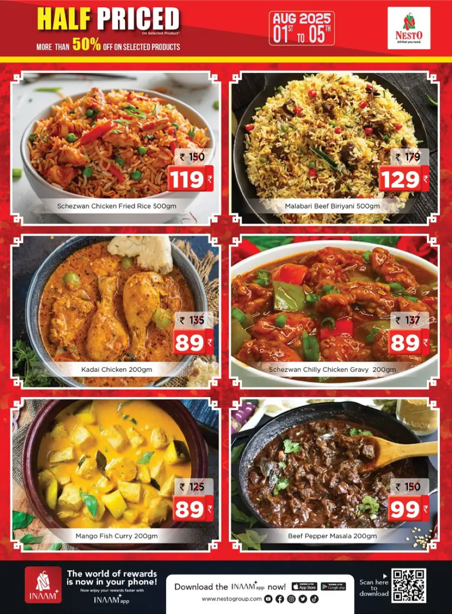 Half Priced Sale – Save Over 50% Now! In Nesto Hypermarket Calicut