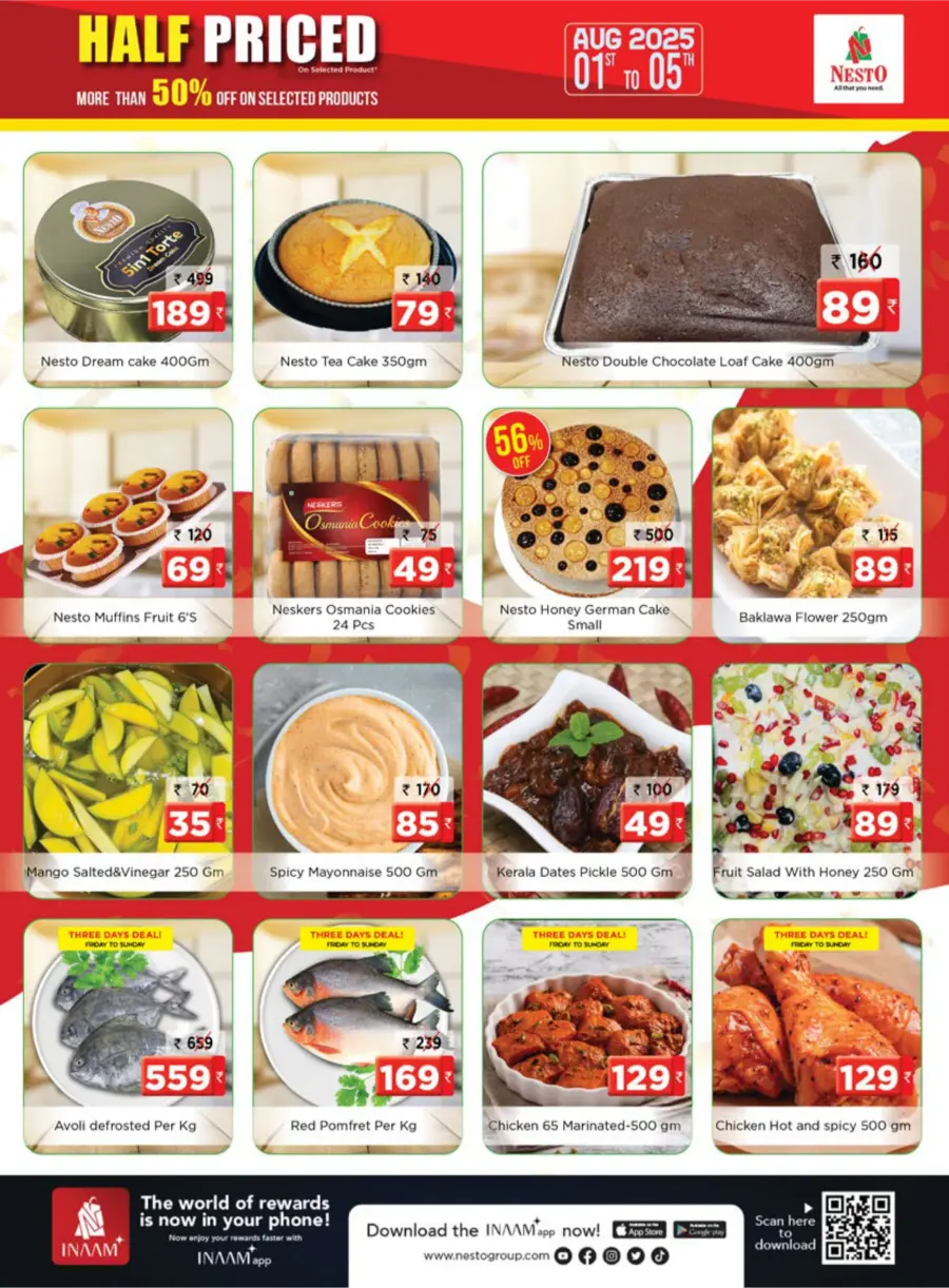 Half Priced Sale – Save Over 50% Now! In Nesto Hypermarket Calicut
