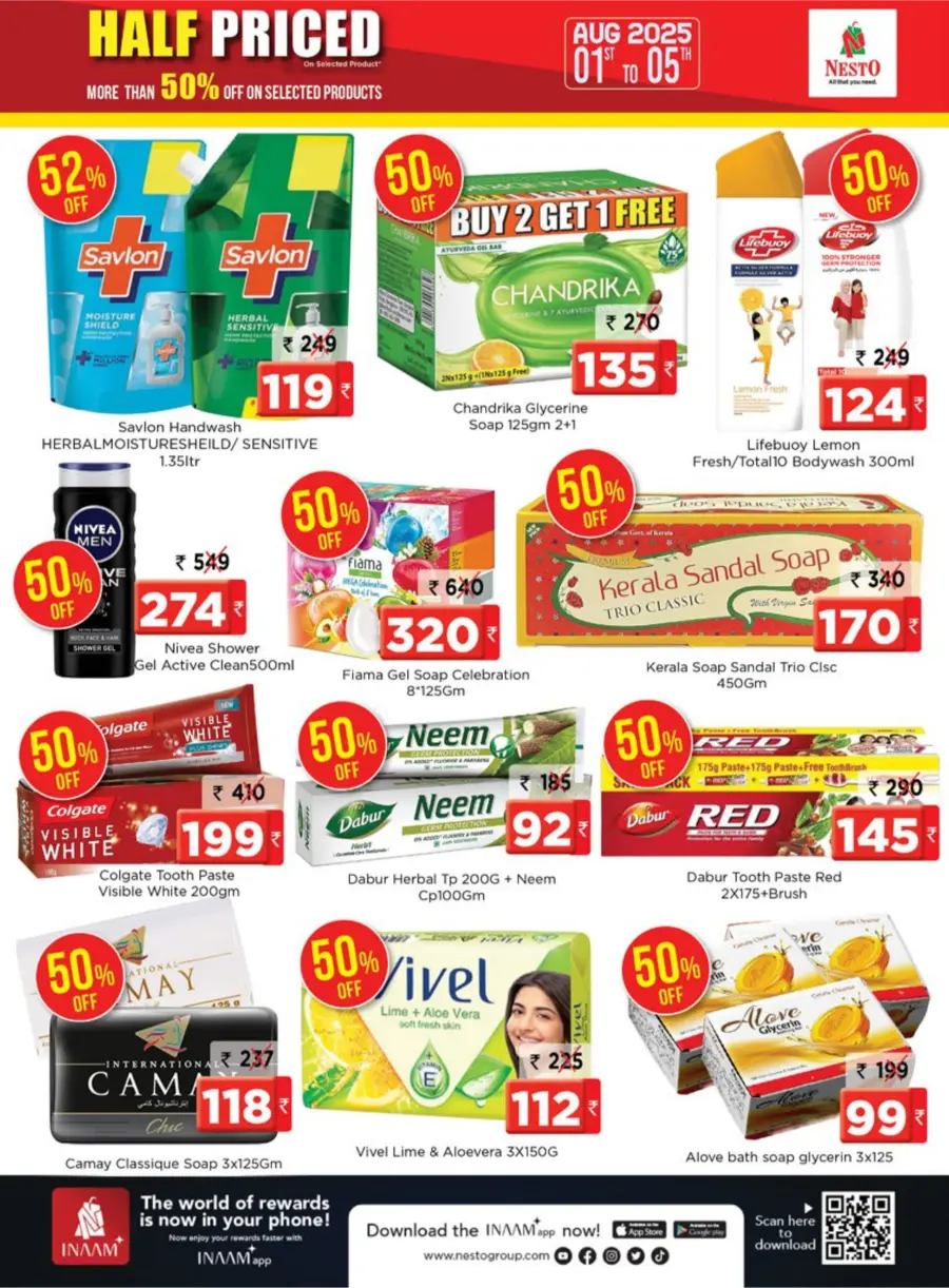 Half Priced Sale – Save Over 50% Now! In Nesto Hypermarket Calicut