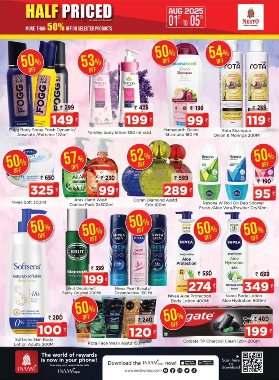 Half Priced Sale – Save Over 50% Now! In Nesto Hypermarket Calicut