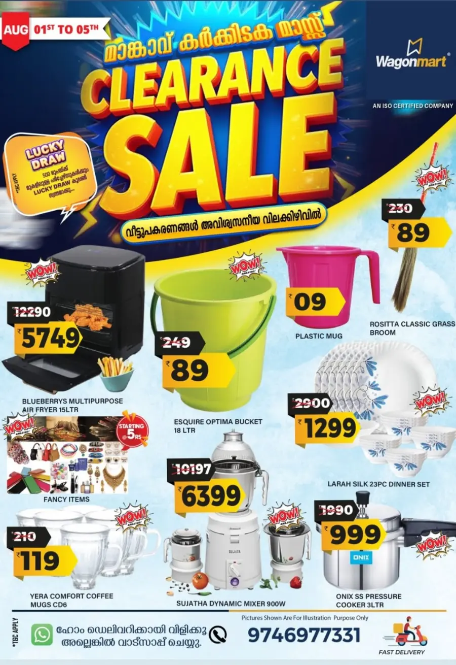 Karkkidaka Mass Clearance – Save Up to 60%! In Wagonmart undefined
