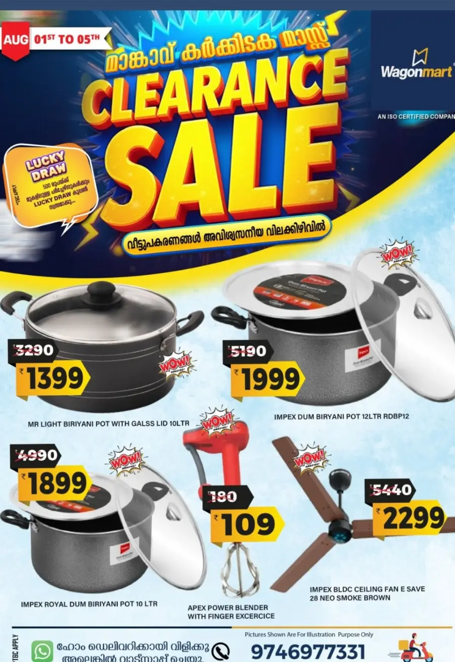 Karkkidaka Mass Clearance – Save Up to 60%! In Wagonmart undefined