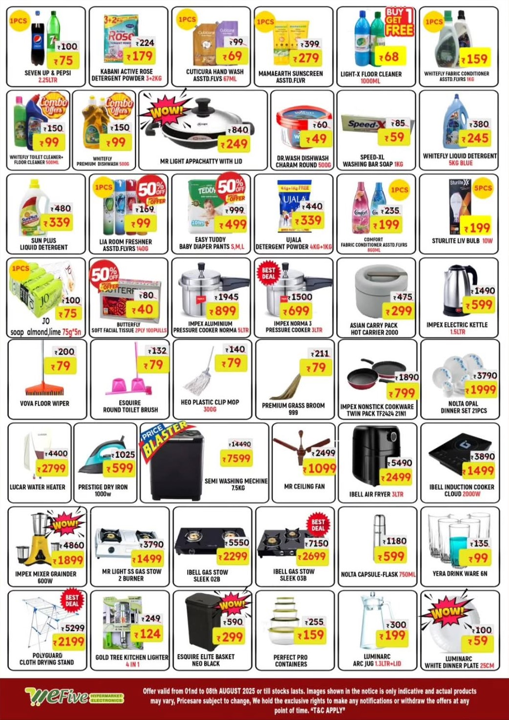 August Super Sale – Save Up to 50%! In We Five Hypermarket undefined