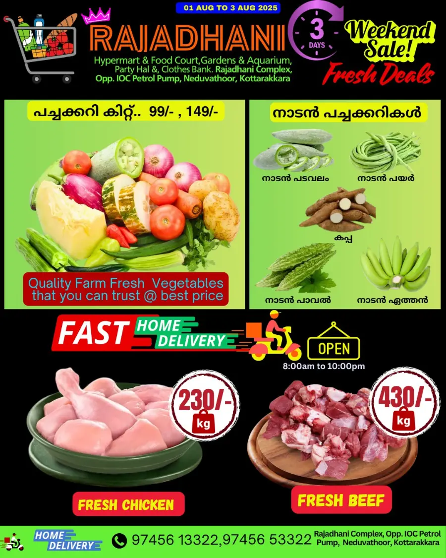 Fresh offers In Rajadhani Hypermart Kollam