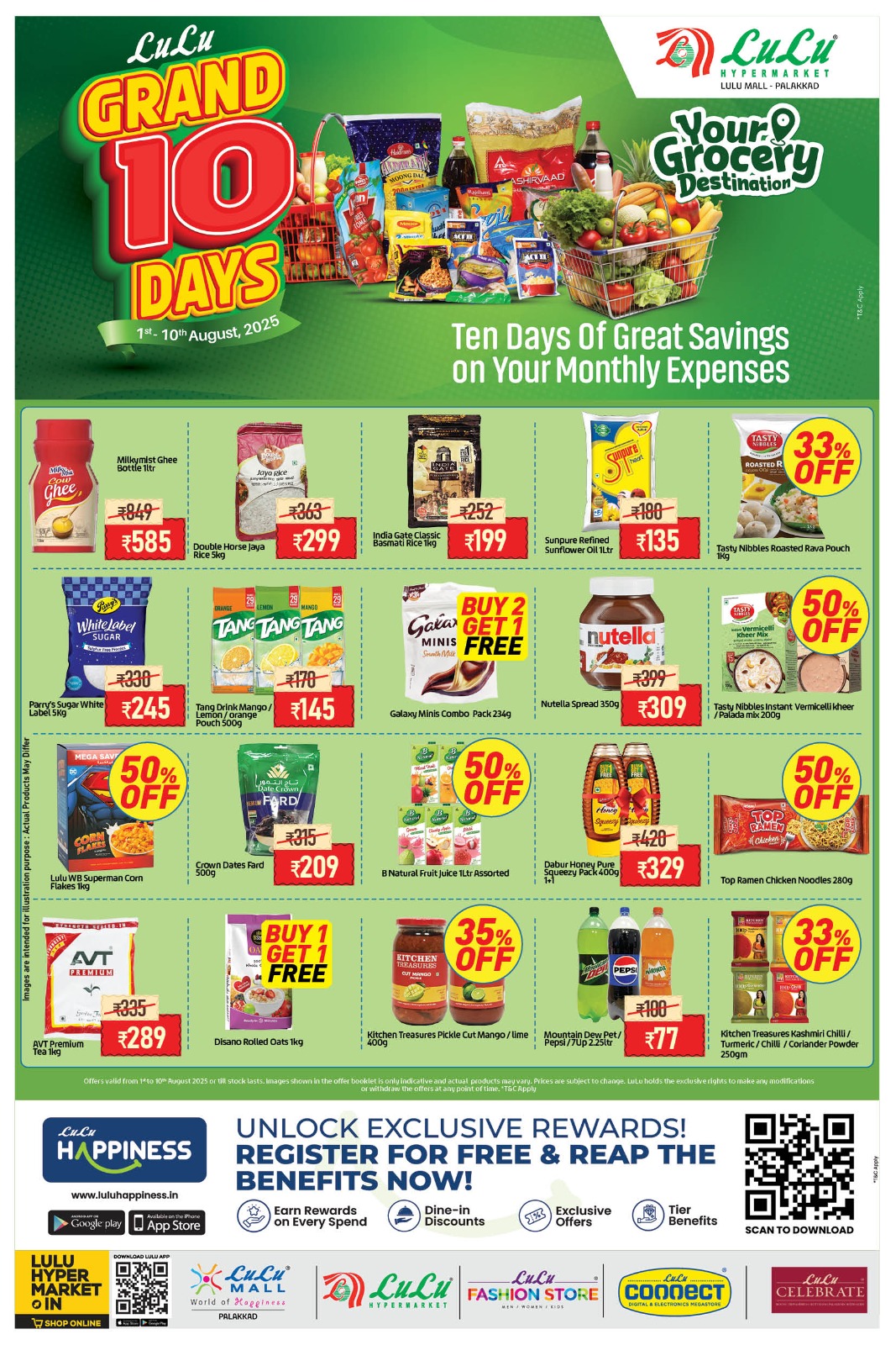 Grand 10-Day Sale – Up to 60% OFF! In Lulu Hypermarket Palakkad