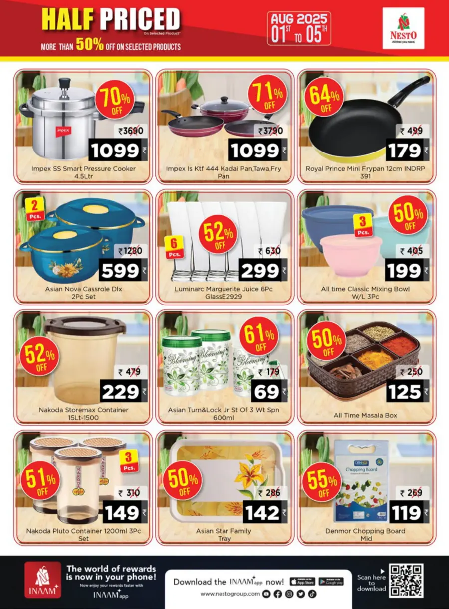 Half Priced – Save Over 50% Now! In Nesto Hypermarket Calicut