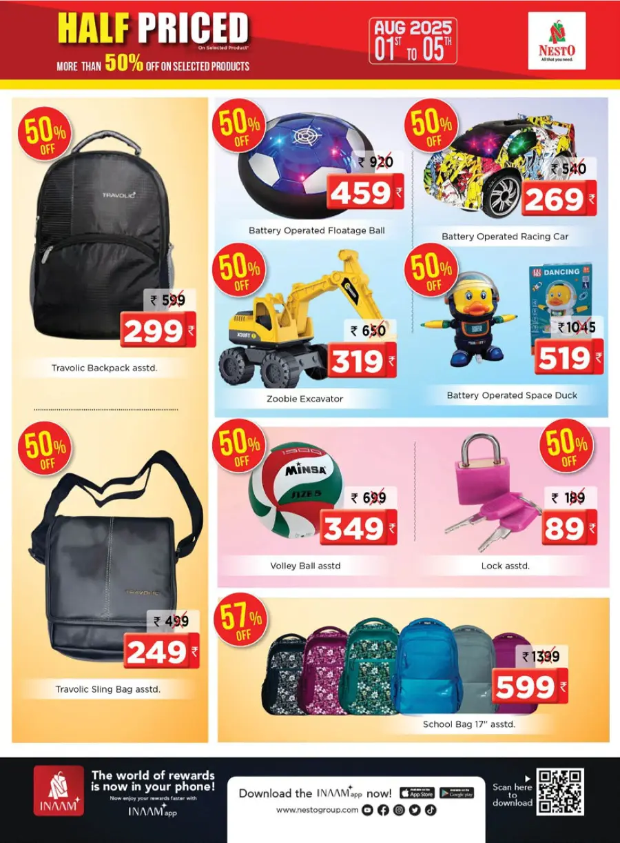Half Priced – Save Over 50% Now! In Nesto Hypermarket Calicut