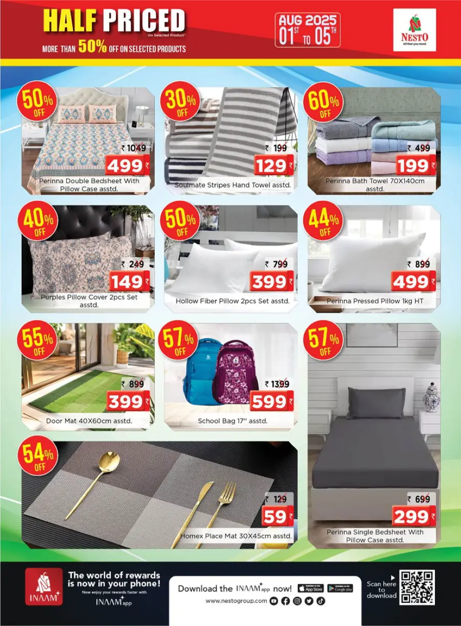 Half Priced Offers – Save Over 50% Now! In Nesto Hypermarket undefined