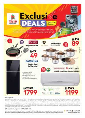 Exclusive Deals In Nesto Hypermarket Dubai,Sharjah / Ajman,Ras al Khaimah