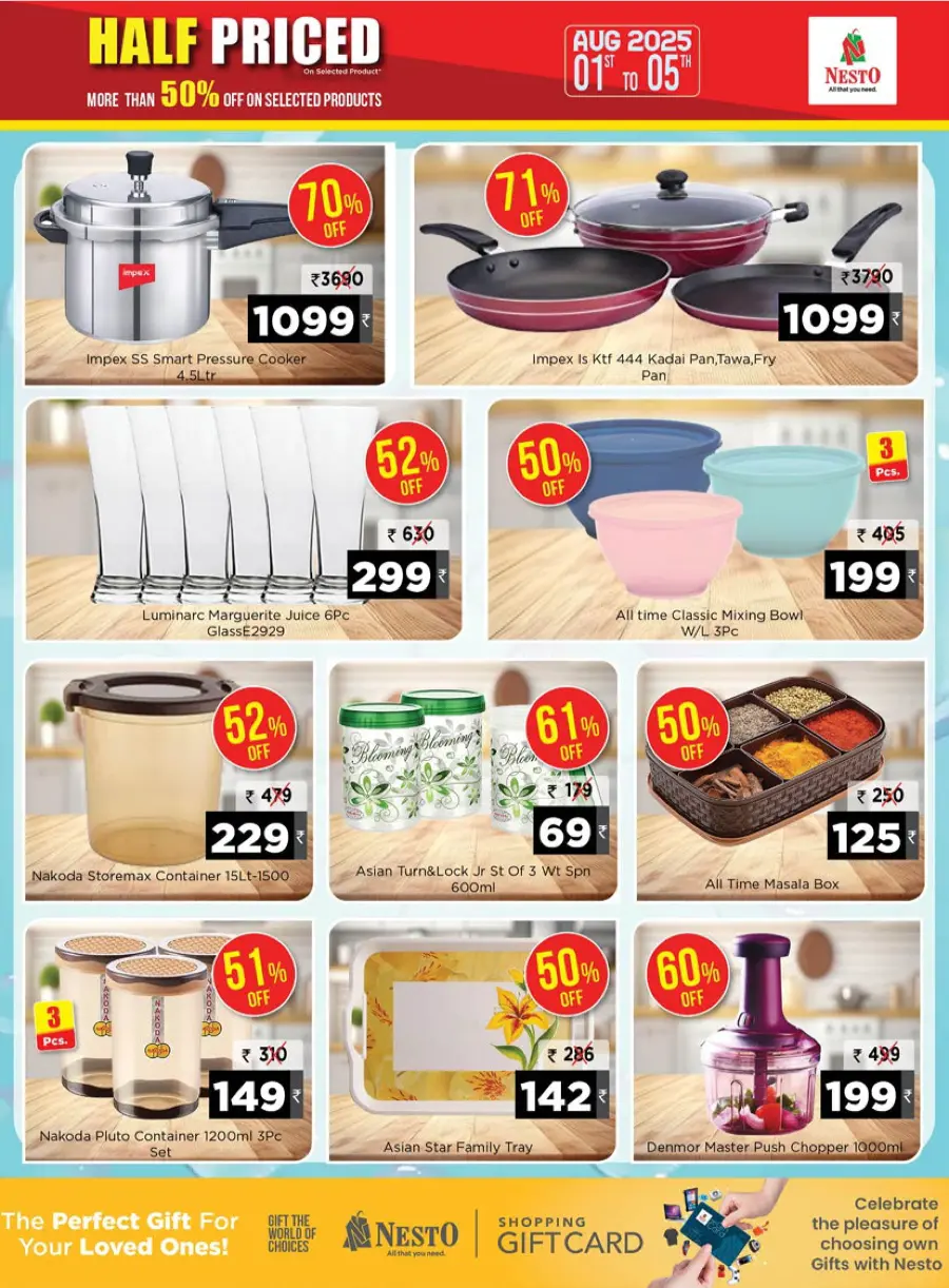 Half Priced Offers – Save Over 50% Now! In Nesto Hypermarket Wayanad