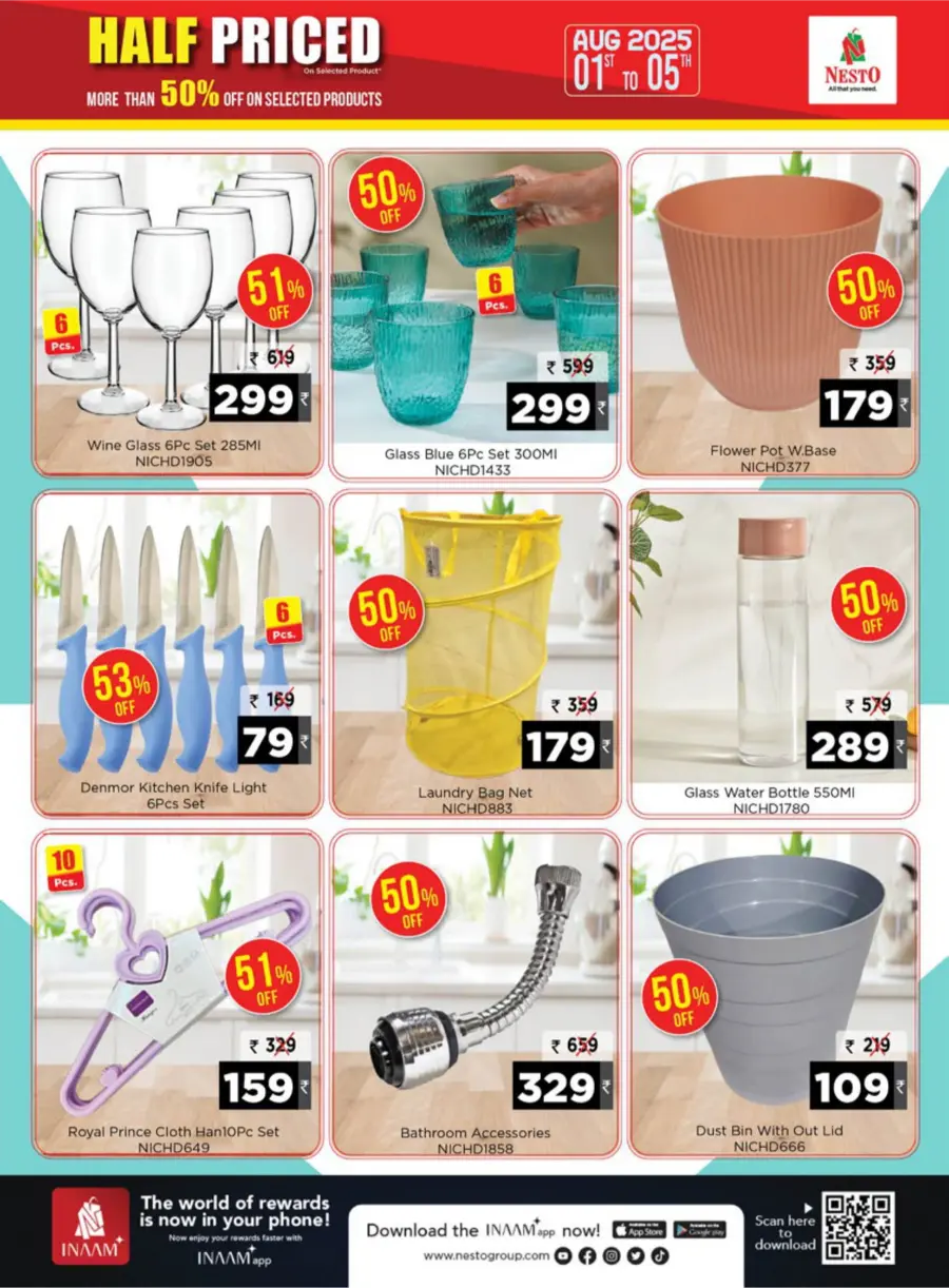 Half Priced Offers – Save Over 50% Now! In Nesto Hypermarket Wayanad