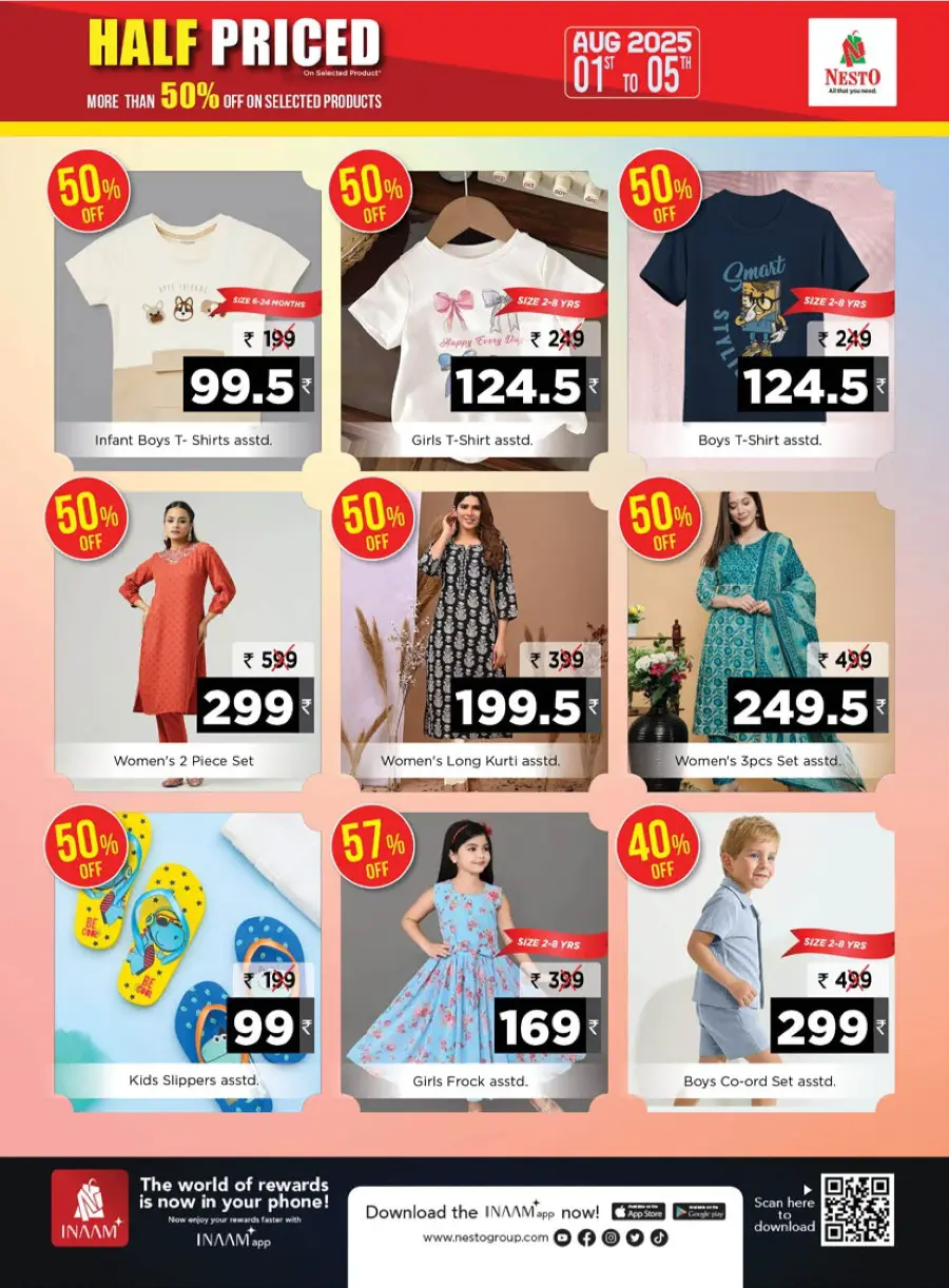 Half Priced Offers – Save Over 50% Now! In Nesto Hypermarket Wayanad