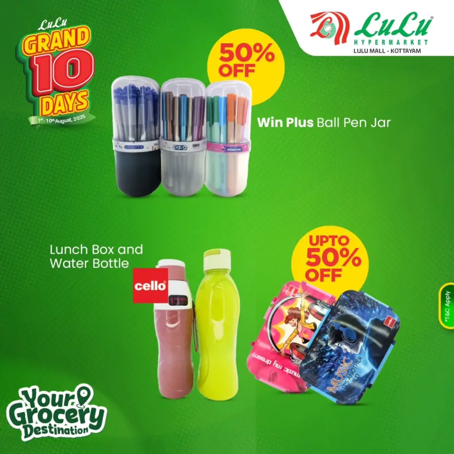 Grand 10-Day Sale – Up to 50% OFF! In Lulu Hypermarket Kottayam