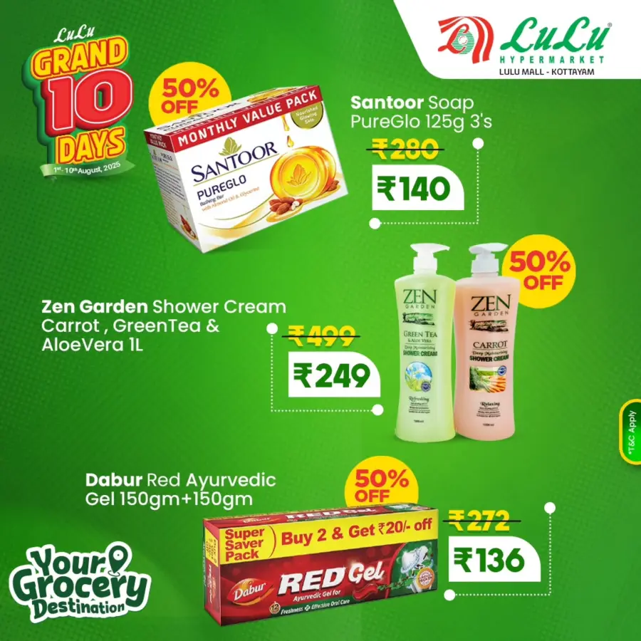 Grand 10-Day Sale – Up to 50% OFF! In Lulu Hypermarket Kottayam