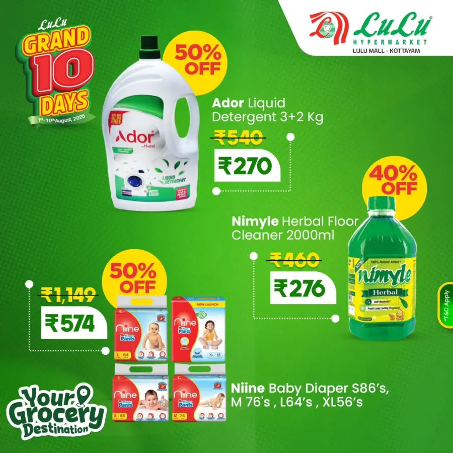 Grand 10-Day Sale – Up to 50% OFF! In Lulu Hypermarket Kottayam